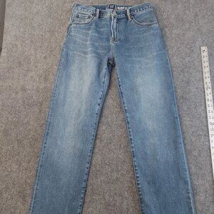 Gap Men's Blue Soft Distressed Mid-Wear Stretch Jeans